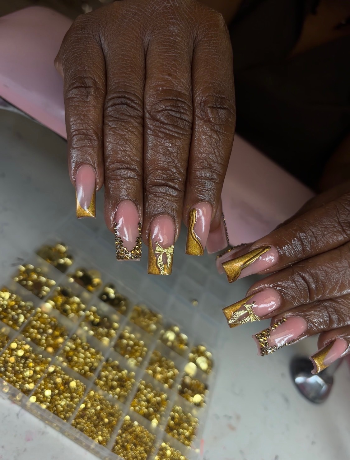 Beck’s nails & spa nail work in Columbia, South Carolina